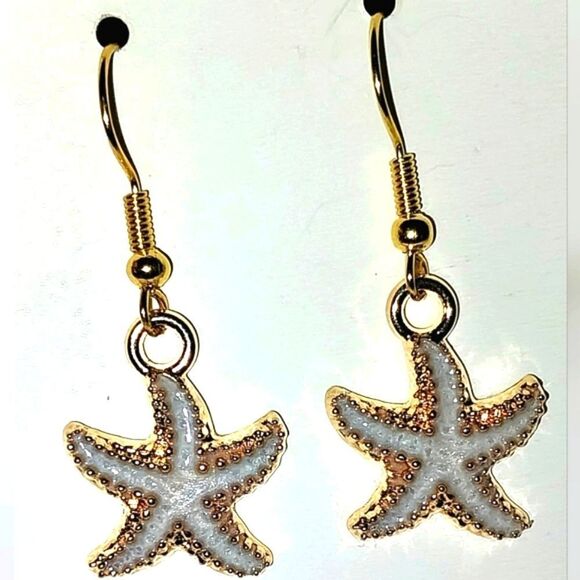 Hand crafted star fish character earrings for women and kids - Picture 4 of 6